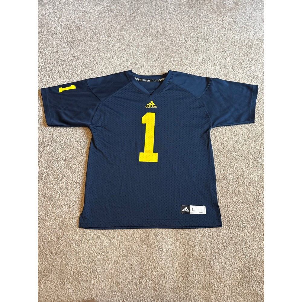 Michigan Wolverines Adidas Youth Football Jersey Size Large